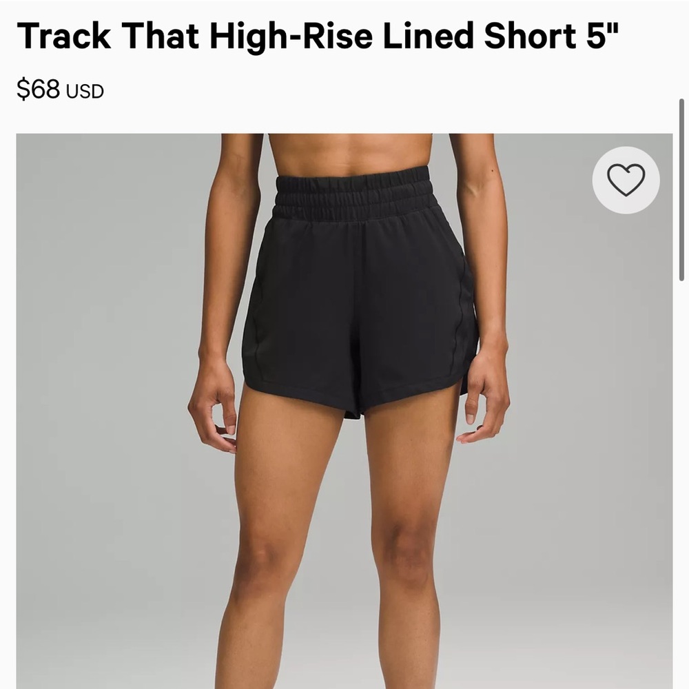 Lululemon track that shorts - 2 pairs available